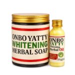 ONBO YATTY Whitening Herbal Soap & Herbal Oil Combo Set – Natural Brightening Face & Body Skincare Kit