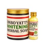 ONBO YATTY Whitening Herbal Soap & Herbal Oil Combo Set – Natural Brightening Face & Body Skincare Kit