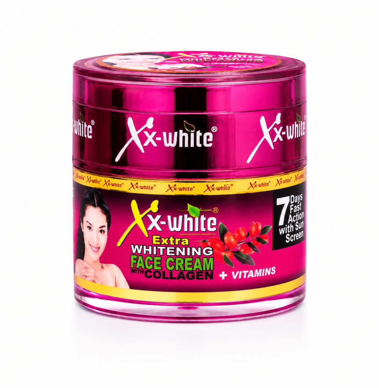 Xx- white extra face cream (3) Xx-White Extra Whitening Face Cream with Collagen + Vitamins - Image 1