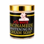 X-White Niacinamide Whitening Ice Cream Soap – Brightening & Moisturizing Face & Body Cleanser X 12